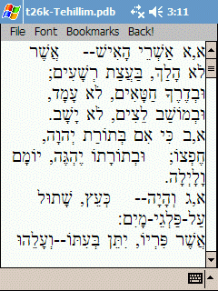 Hebrew Bible Sample